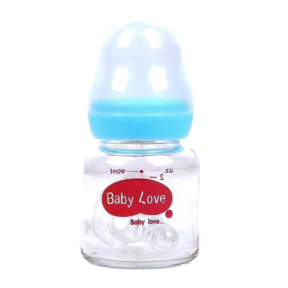 Iybao Glass Feeding Bottle 60ml - Blue (GB-04)
